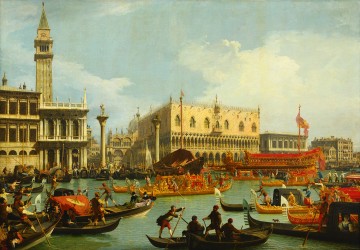 Canaletto œuvres - Bucintoro Returning To Molo On Ascension Day Canaletto
